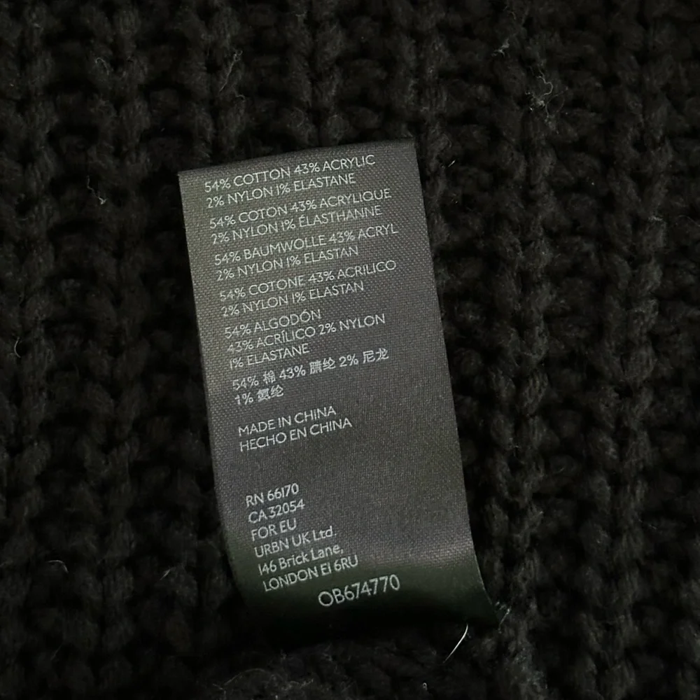 Free People swim too deep Black Turtleneck Sweater - Picture 12 of 13